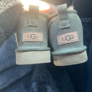 Ugg mini boots. Green and Size 9M.